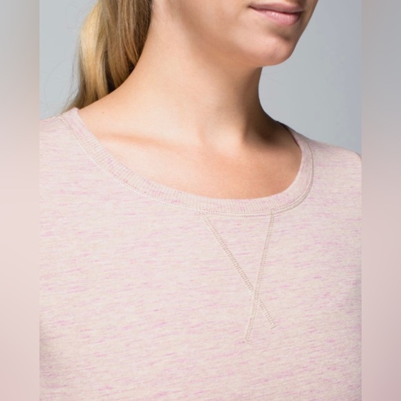 Lululemon Exhalation Pullover II Heathered Marled Mojave Magenta - Picture 5 of 11